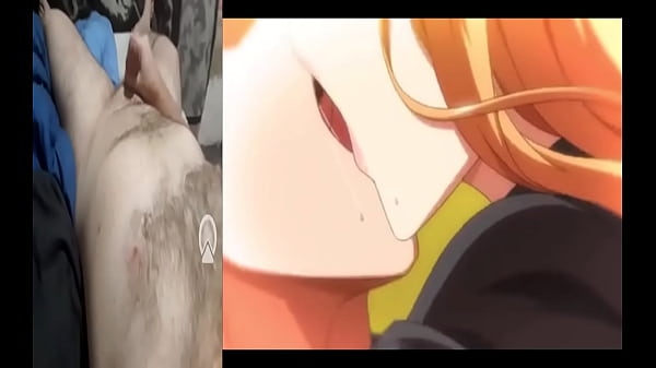 Hentai blonde with big natural tits squirt all over her lover